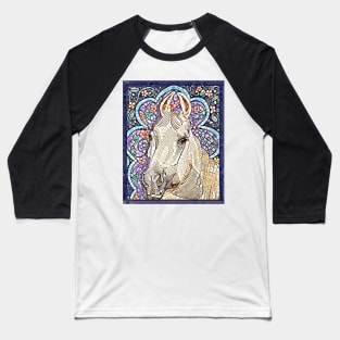 Mosaic Horse Baseball T-Shirt